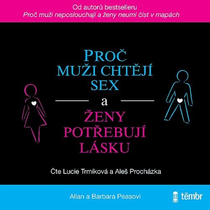 Audiokniha Proč muži chtějí sex a ženy potřebují lásku - Aleš Procházka, Lucie Trmíková, Allan a Barbara Peasovi
